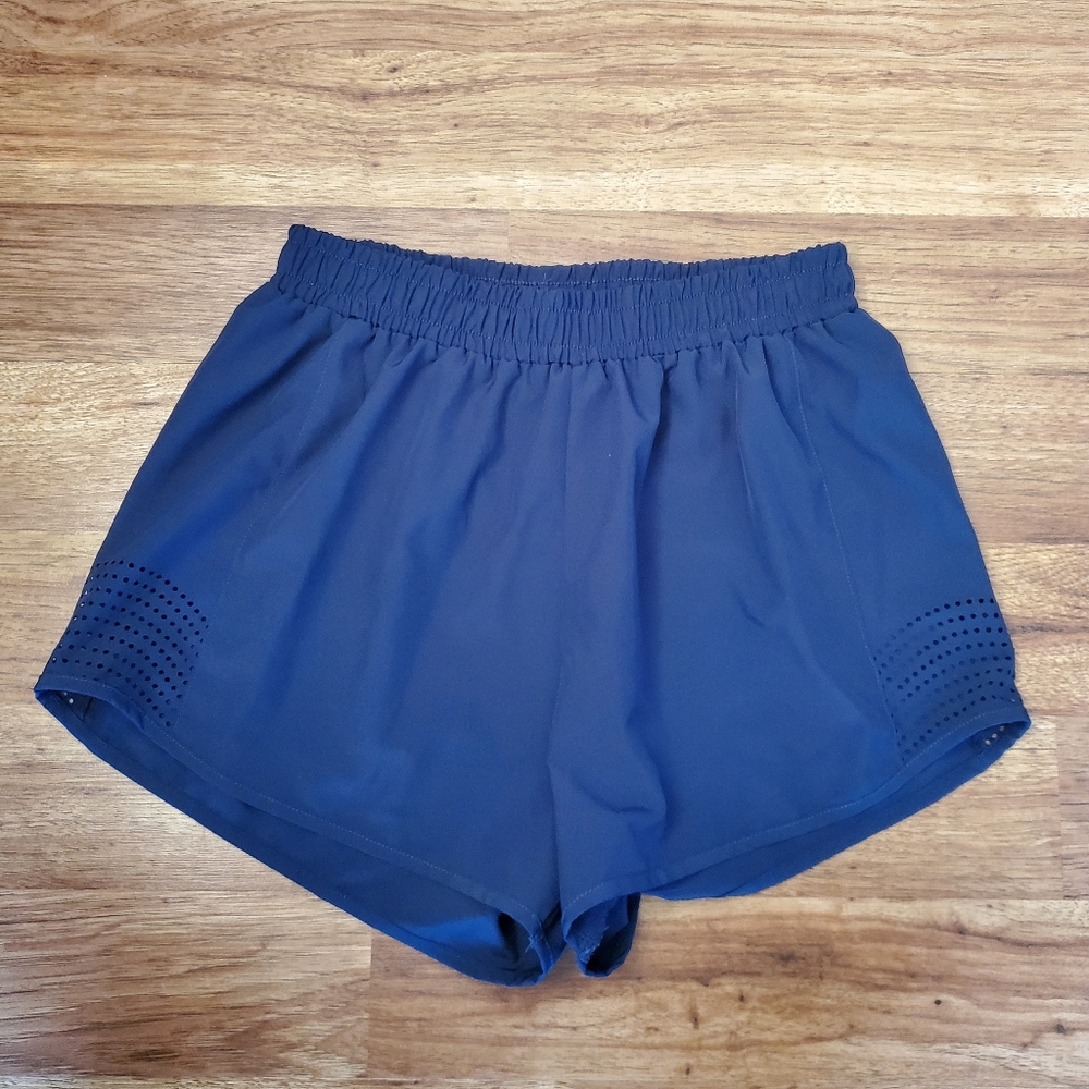 SHEIN Athletic Shorts Size Large Pull On Navy Blue
